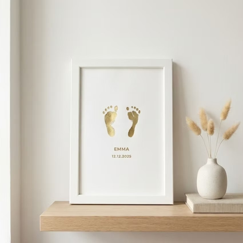 Personalised Baby Footprint Frame