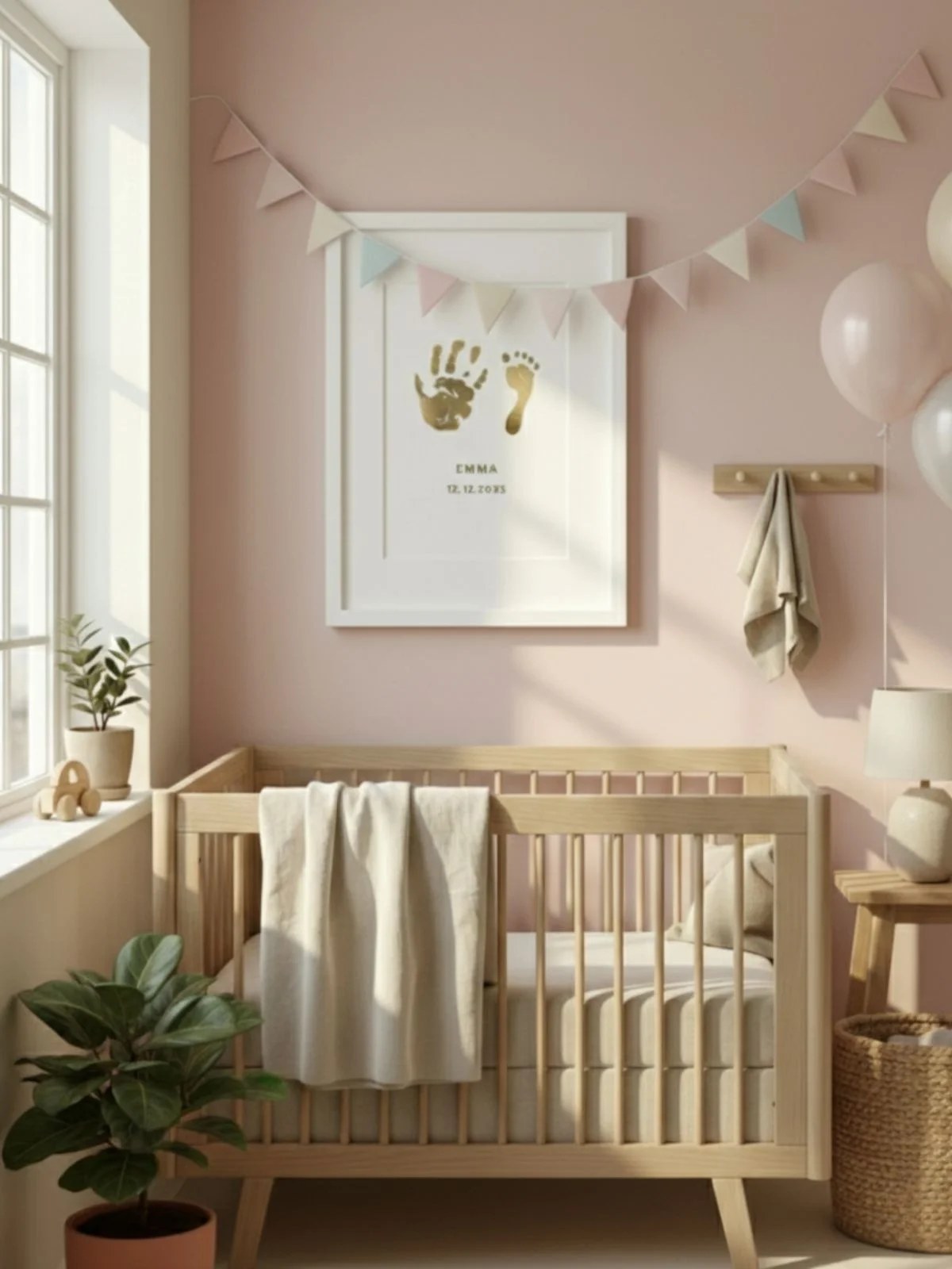 First Birthday Handprint Frame